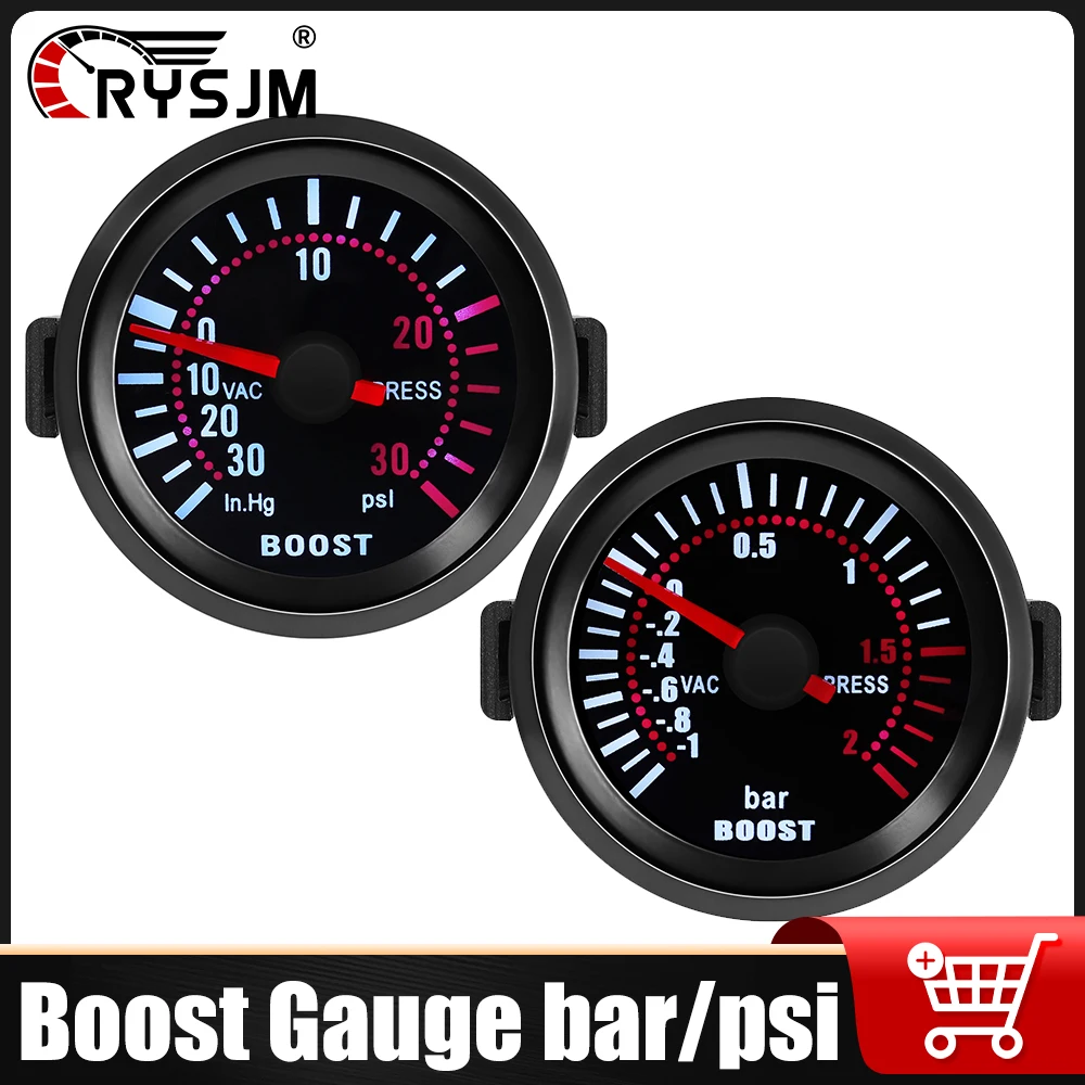 2'' 52mm Smoke Len Car Turbo Boost Bar PSI Gauge For 12V Petrol Vehicles Boost Meter -30~30PSI -1~2BAR Indicator Car Accessories
2'' 52mm Smoke Len Car Turbo Boost Bar PSI Gauge For 12V Petrol Vehicles Boost Meter -30~30PSI -1~2BAR Indicator Car Accessories