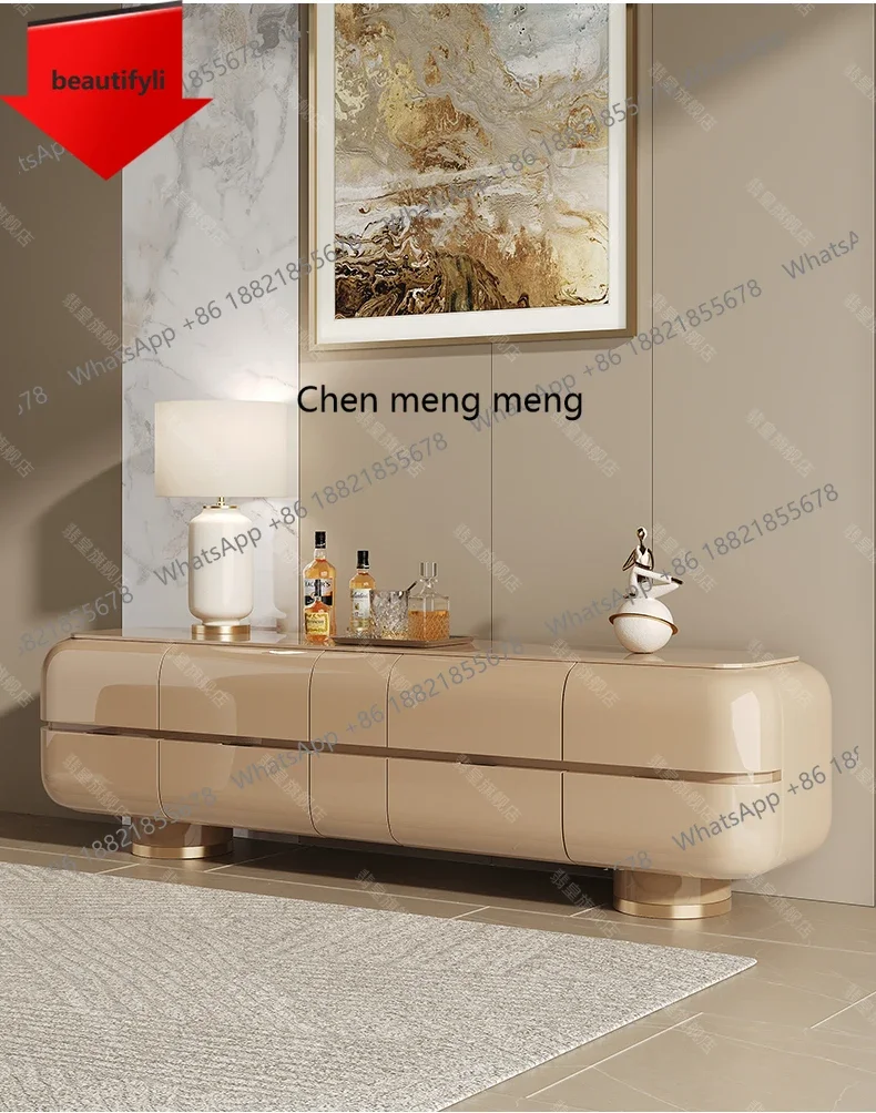 Q181 American light luxury paint TV cabinet against the wall storage floor cabinet Modern solid wood storage audio-visual cabin
Q181 American light luxury paint TV cabinet against the wall storage floor cabinet Modern solid wood storage audio-visual cabin