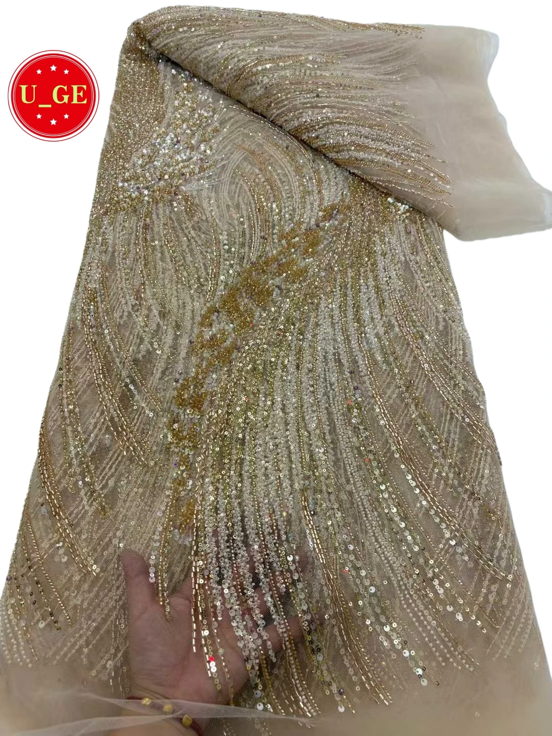 2026Новейшая австрийская элегантная мягкая сетчатая кружевная ткань лучшего качества с блестками и бусинами и камнями для свадебного вечернего платья U_GE5389
2026Новейшая австрийская элегантная мягкая сетчатая кружевная ткань лучшего качества с блестками и бусинами и камнями для свадебного вечернего платья U_GE5389