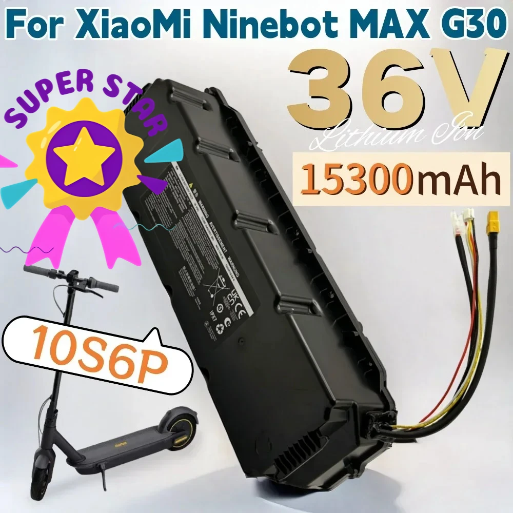 10S6P High Quality Original Li-ion Battery Pack 36V 15.3Ah For Xiaomi Ninebot G30 MAX No. 9 Electric Scooter Special Battery
10S6P High Quality Original Li-ion Battery Pack 36V 15.3Ah For Xiaomi Ninebot G30 MAX No. 9 Electric Scooter Special Battery