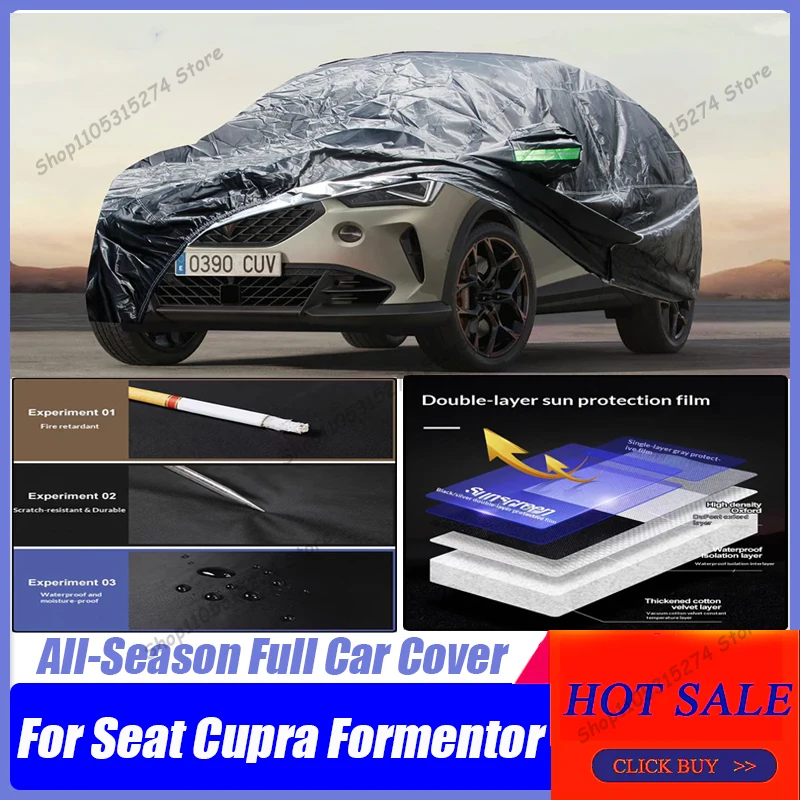 Full Car Cover Waterproof All Weather, Full Exterior Cover Outdoor Snow Sun Uv Protection For Seat Cupra Formentor 2020-2025
Full Car Cover Waterproof All Weather, Full Exterior Cover Outdoor Snow Sun Uv Protection For Seat Cupra Formentor 2020-2025