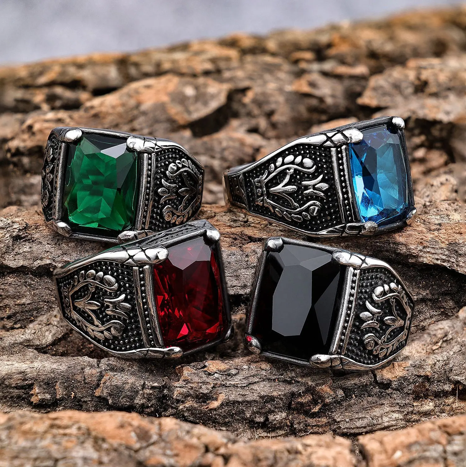 Retro Tulip Gem Nesting Ring Titanium Steel Without Rust Fashion Accessories
Retro Tulip Gem Nesting Ring Titanium Steel Without Rust Fashion Accessories