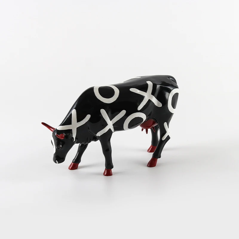 Art Deco Cow Resin Ornament Home and Office Decorative Objects for Birthday and Other Occasions
Art Deco Cow Resin Ornament Home and Office Decorative Objects for Birthday and Other Occasions