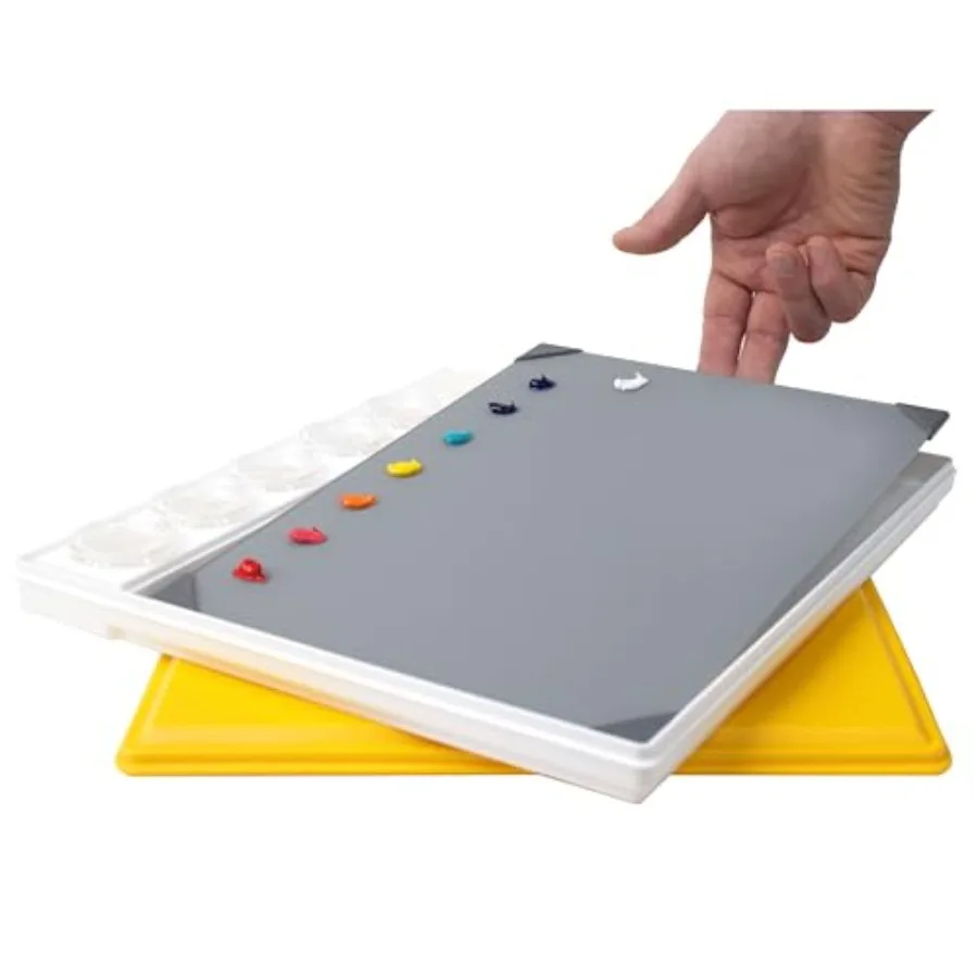 POSH Glass Artist Palette and Masterson Sta-Wet Painter's Pal 9"x12" Set - Tempered Glass Palette for Painting and Sta-Wet Pale
POSH Glass Artist Palette and Masterson Sta-Wet Painter's Pal 9"x12" Set - Tempered Glass Palette for Painting and Sta-Wet Pale