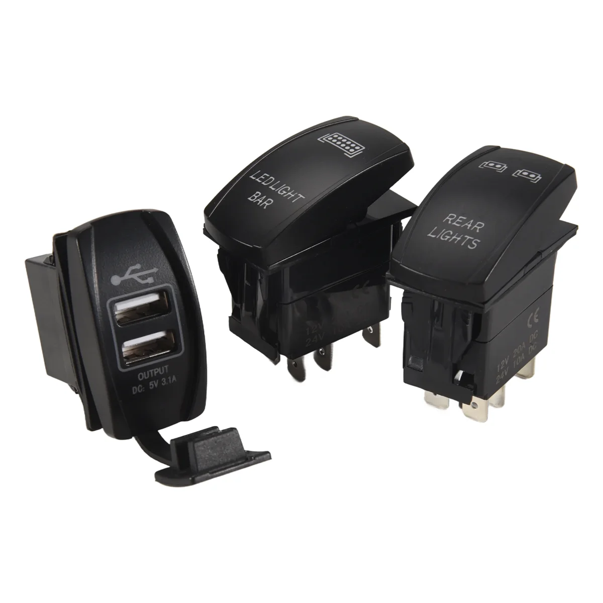 Кулисный переключатель 2USB Переключатель зарядного устройства для квадроцикла Can-AM Boat SUV
Кулисный переключатель 2USB Переключатель зарядного устройства для квадроцикла Can-AM Boat SUV