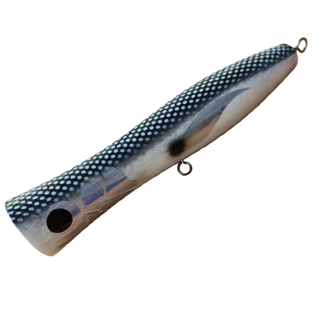 Swolfy 22cm/118g Saltwater Wooden Popper Lure Topwater Surface Wood Trolling Bait Deep Sea Boat Fishing Popper Bait
Swolfy 22cm/118g Saltwater Wooden Popper Lure Topwater Surface Wood Trolling Bait Deep Sea Boat Fishing Popper Bait