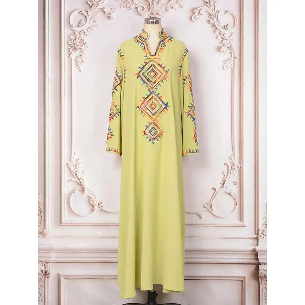 Women's Clothing Muslim Robe Robe Women's Long Dress Embroidered New Style Temperament Dress Evening Dress
Women's Clothing Muslim Robe Robe Women's Long Dress Embroidered New Style Temperament Dress Evening Dress