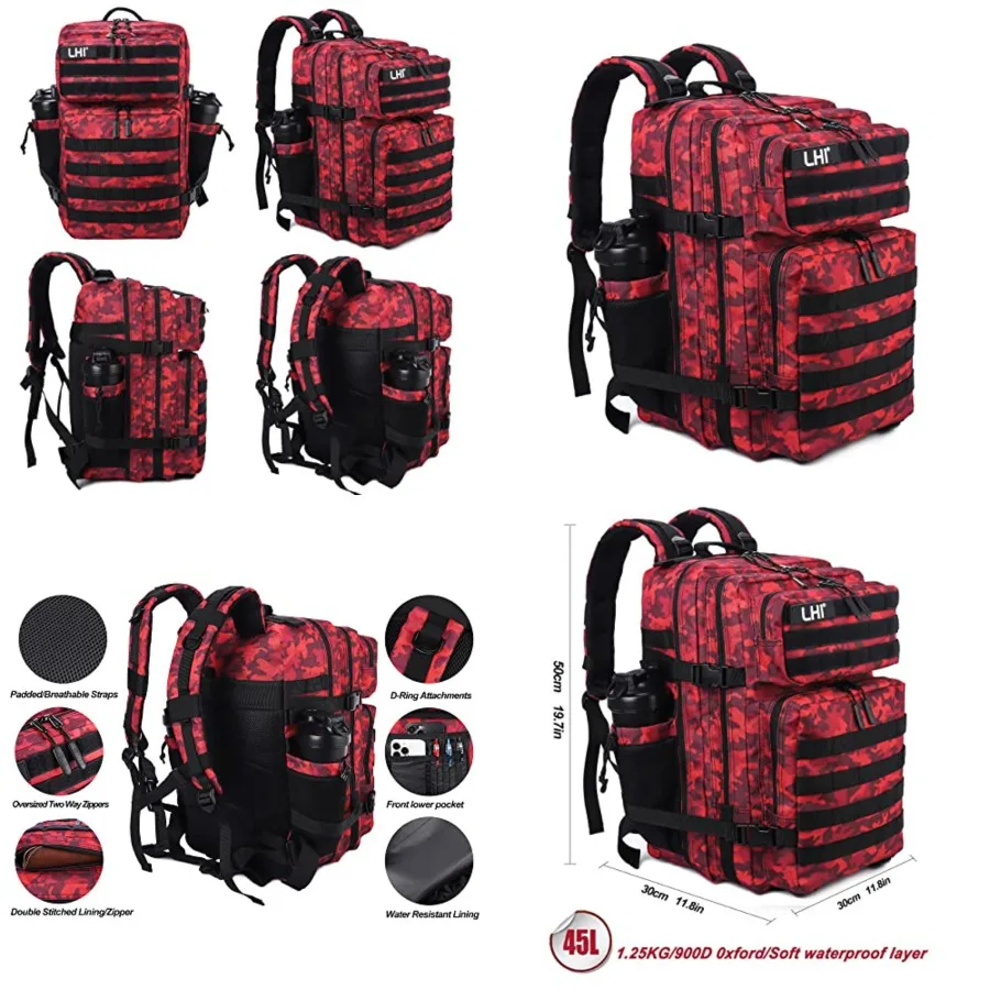 Military Tactical Backpack for Men Molle Daypack 45L Army 3 Days Assault Pack Bag Large Rucksack With Bottle Holder 122012
Military Tactical Backpack for Men Molle Daypack 45L Army 3 Days Assault Pack Bag Large Rucksack With Bottle Holder 122012