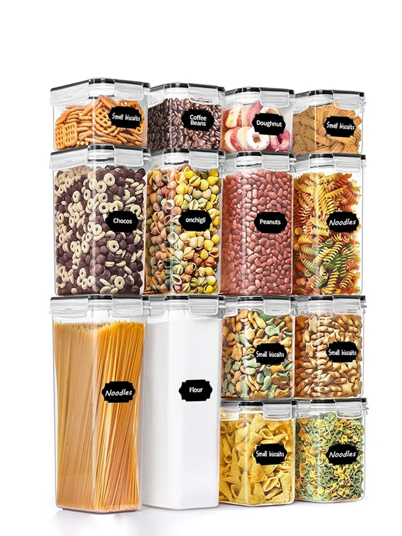 48pcs,storage and organization,labeled and marked airtight food storage containers and condiment jars - keep grains, flour, salt
48pcs,storage and organization,labeled and marked airtight food storage containers and condiment jars - keep grains, flour, salt