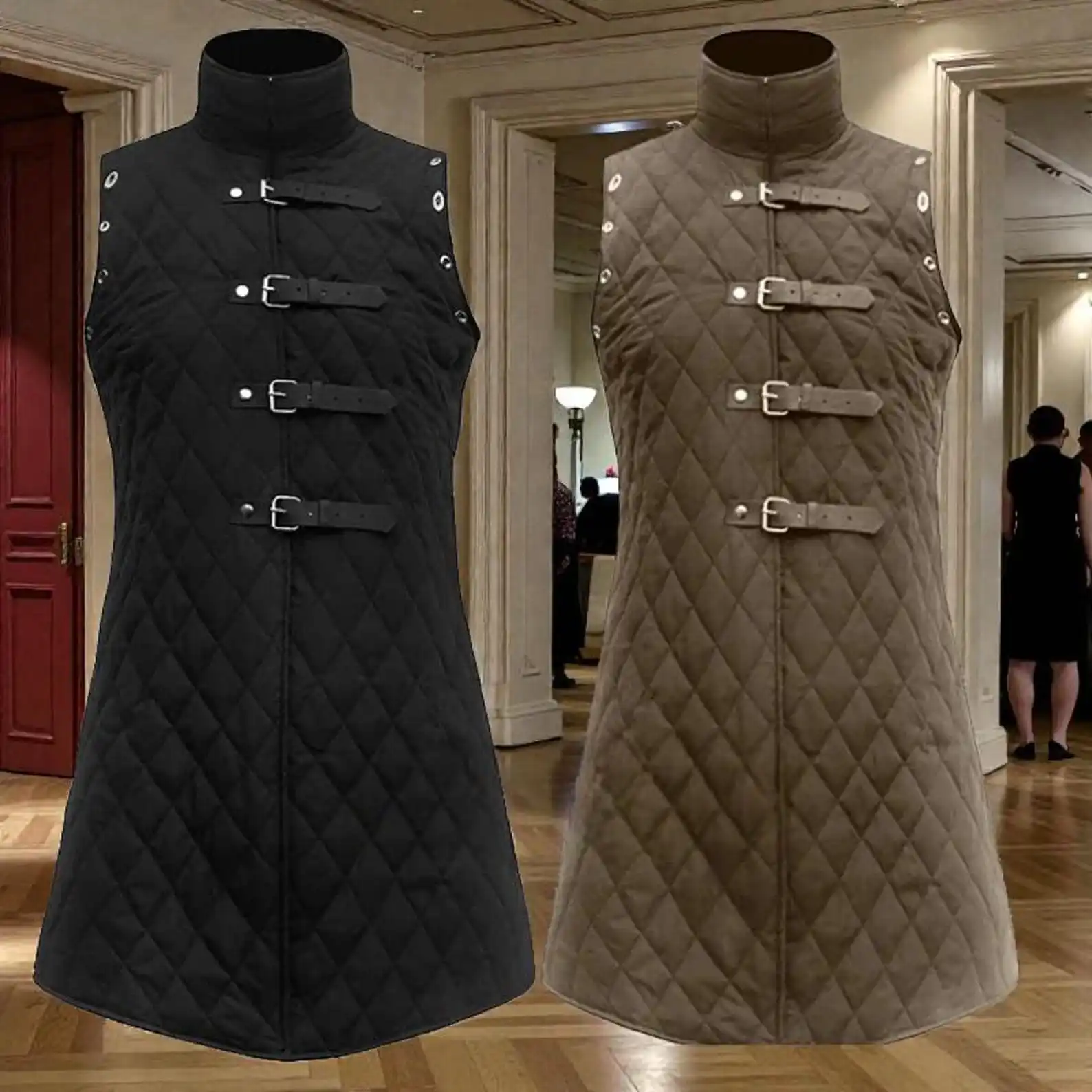 Unisex Medieval Gambeson Vest Sleeveless Aketon Armor Cosplay Costume for LARP and Renaissance
Unisex Medieval Gambeson Vest Sleeveless Aketon Armor Cosplay Costume for LARP and Renaissance