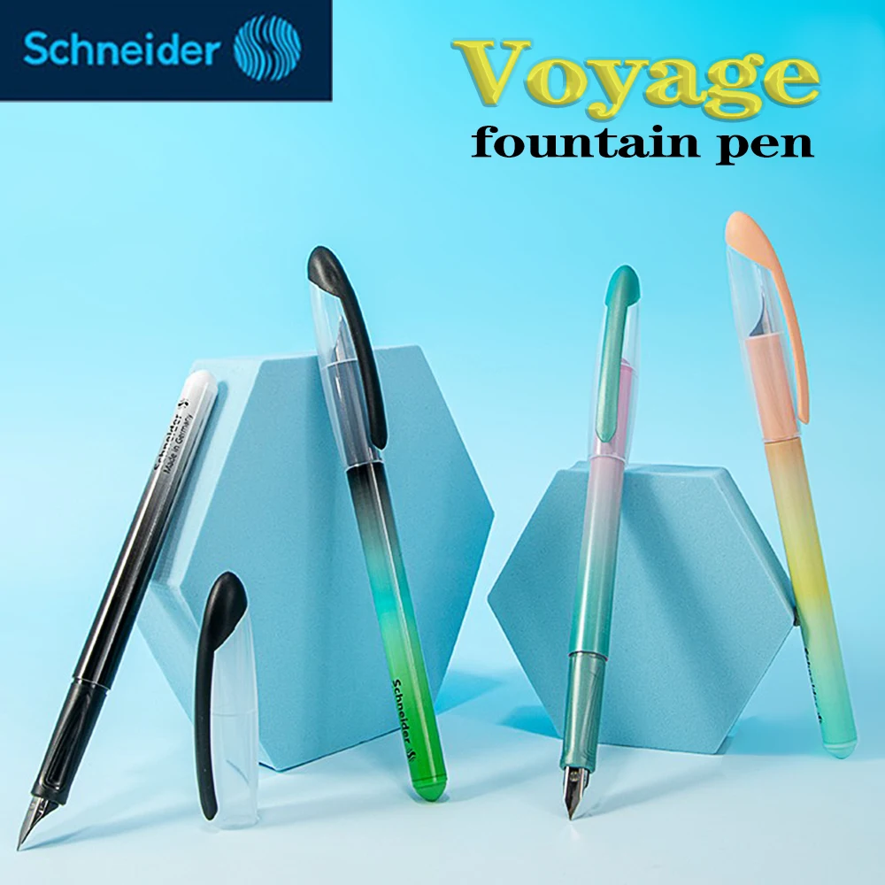 1 шт. перьевая ручка Schneider Voyage F (0,5 мм) иридиевая ручка с наконечником, градиентная ручка, ручки для письма, школьные принадлежности, каваи, канцелярские принадлежности
1 шт. перьевая ручка Schneider Voyage F (0,5 мм) иридиевая ручка с наконечником, градиентная ручка, ручки для письма, школьные принадлежности, каваи, канцелярские принадлежности