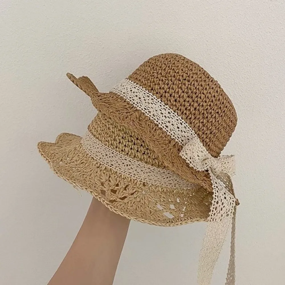 Princess Style Cute Hat Lace Trim Straw Woven Children Straw Cap Wide Brim Solid Color Beach Hat Summer Season
Princess Style Cute Hat Lace Trim Straw Woven Children Straw Cap Wide Brim Solid Color Beach Hat Summer Season