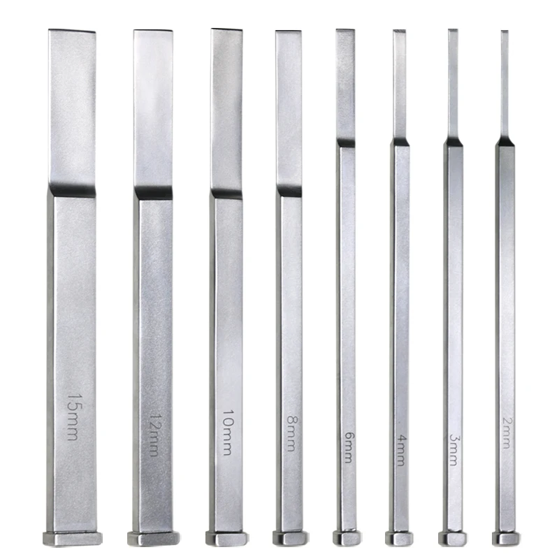 GREATLH 2mm-15mm Thin Type Osteotomes Stainless Steel Orthopedic Bone Osteotomes Chisels Veterinary Orthopedics Instruments
GREATLH 2mm-15mm Thin Type Osteotomes Stainless Steel Orthopedic Bone Osteotomes Chisels Veterinary Orthopedics Instruments