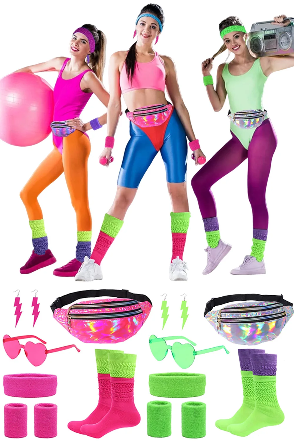 80s Girl Cosplay Waistbag Headband Earrings Fishnet Gloves Fanny Pack Retro 80s Party Costume Accessories Women Fantasia Props
80s Girl Cosplay Waistbag Headband Earrings Fishnet Gloves Fanny Pack Retro 80s Party Costume Accessories Women Fantasia Props