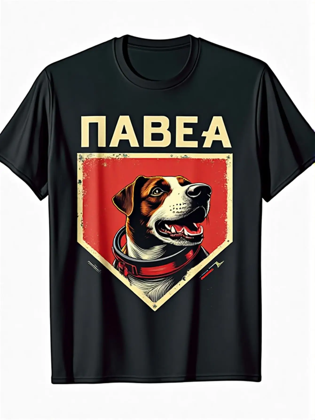 Vintage Soviet Space Dog Laika Cosmonaut T-Shirt 100% Cotton O-Neck Short Sleeve Summer Casual Mens T-shirt Streetwear
Vintage Soviet Space Dog Laika Cosmonaut T-Shirt 100% Cotton O-Neck Short Sleeve Summer Casual Mens T-shirt Streetwear