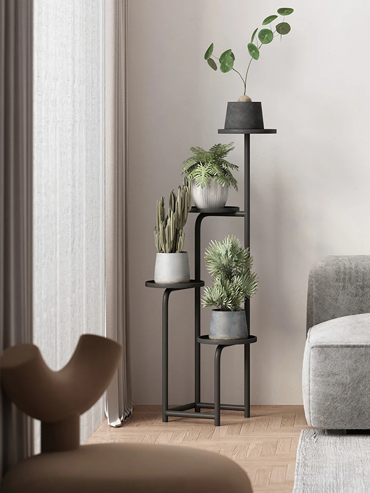 Simple wrought iron flower shelf living room floor-to-ceiling multi-layer flower pot bracket household outdoor balcony
Simple wrought iron flower shelf living room floor-to-ceiling multi-layer flower pot bracket household outdoor balcony