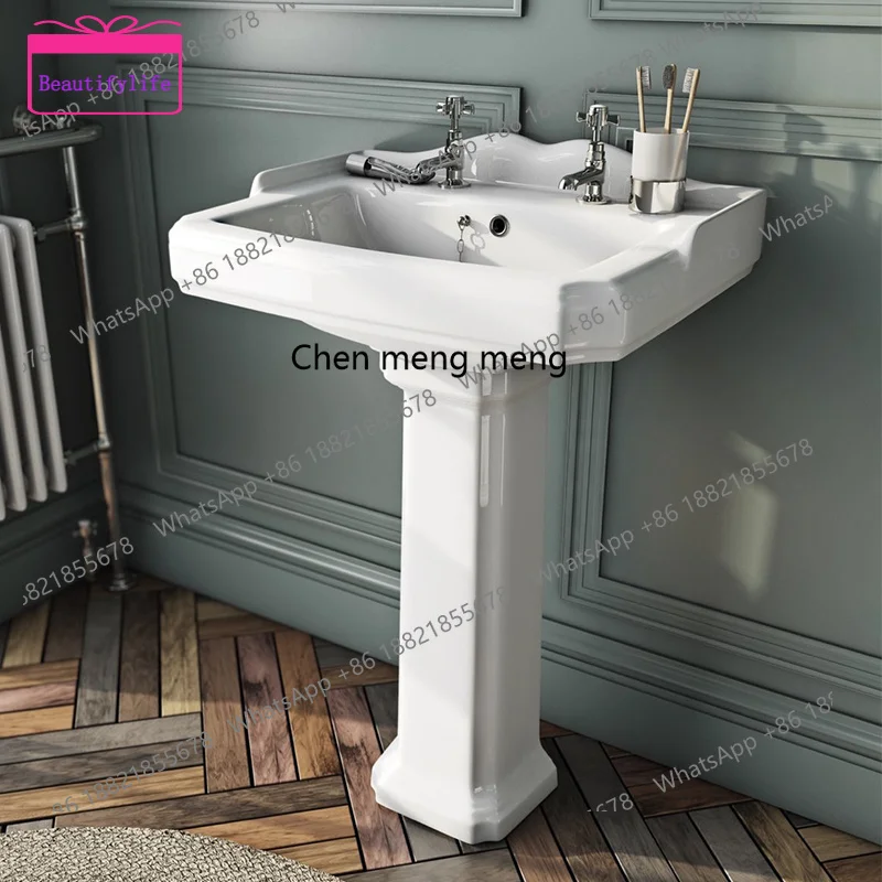 YL Classic ceramic column basin Meima bathroom hand washing single and double three-hole retro style
YL Classic ceramic column basin Meima bathroom hand washing single and double three-hole retro style