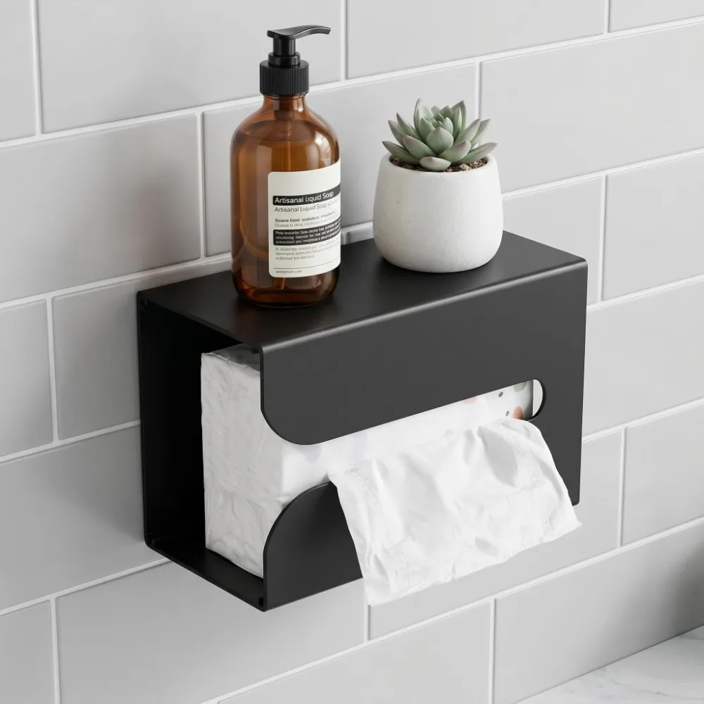 Aluminum Tissue Box Holder Wall Mounted Black Napkin Organizer Sturdy Multifunctional Tissue Box Stand Kitchen Bathroom Toilet
Aluminum Tissue Box Holder Wall Mounted Black Napkin Organizer Sturdy Multifunctional Tissue Box Stand Kitchen Bathroom Toilet