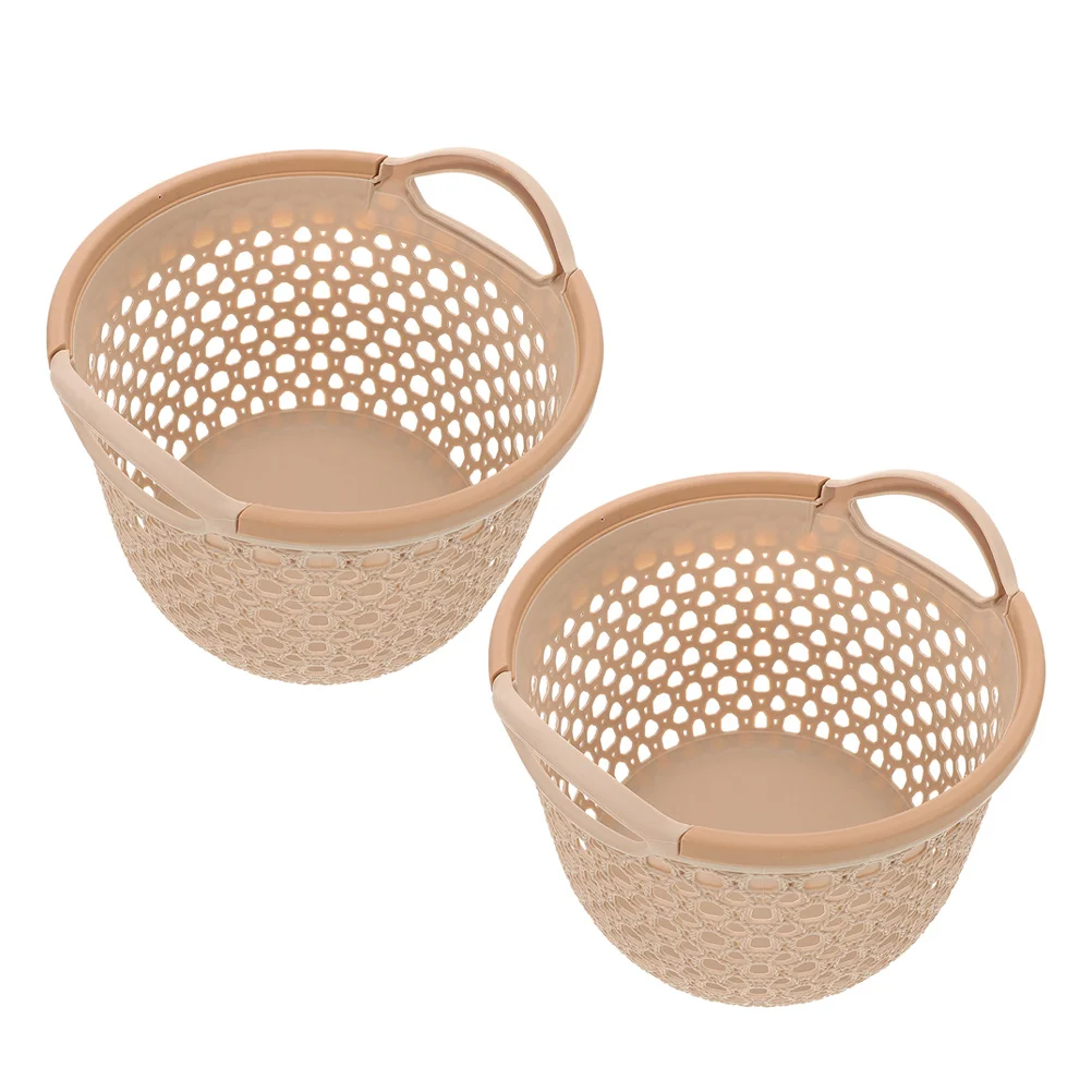 2pcs Waterproof Laundry Basket: Large Capacity Hollow Plastic Hamper For Bathroom Bedroom Dorm Portable Clothes Storage Bin
2pcs Waterproof Laundry Basket: Large Capacity Hollow Plastic Hamper For Bathroom Bedroom Dorm Portable Clothes Storage Bin