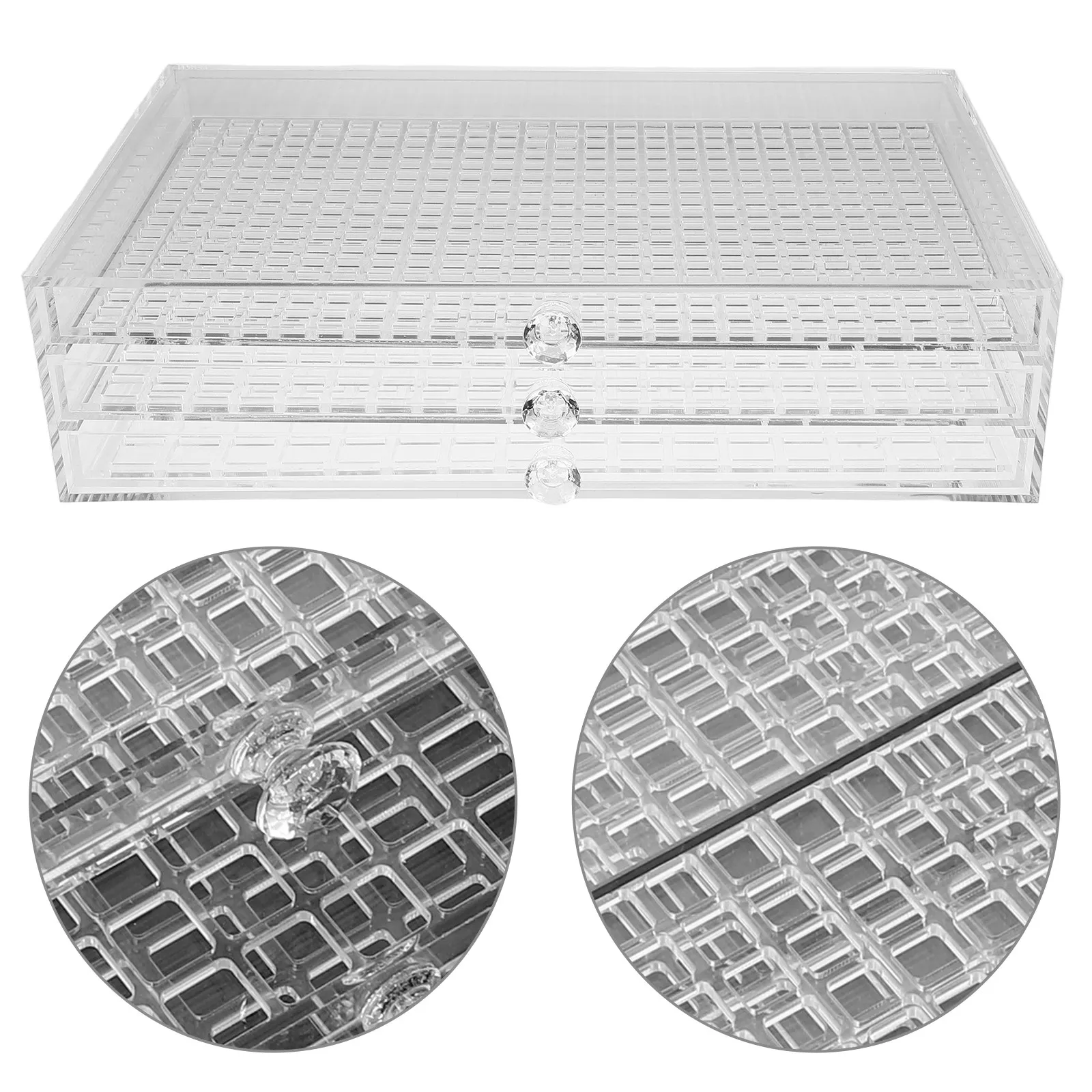 Transparent 3-Layer Acrylic Storage Container Box with Drawers for Nail Accessories Nail Tips Beads Rhinestones Manicure Tools
Transparent 3-Layer Acrylic Storage Container Box with Drawers for Nail Accessories Nail Tips Beads Rhinestones Manicure Tools
