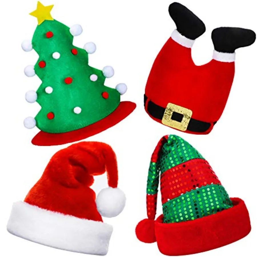4 Pcs Funny Christmas Hats Unisex Novelty Santa Claus Hats Bulk Crazy Xmas Tree Caps Christmas Elf Headgear Pants Headwear for
4 Pcs Funny Christmas Hats Unisex Novelty Santa Claus Hats Bulk Crazy Xmas Tree Caps Christmas Elf Headgear Pants Headwear for