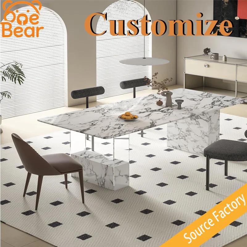 Nordic Minimalist Sintered Stone Dining Table, Anti-scratch Tabletop Home Dining Furniture for Apartment
Nordic Minimalist Sintered Stone Dining Table, Anti-scratch Tabletop Home Dining Furniture for Apartment