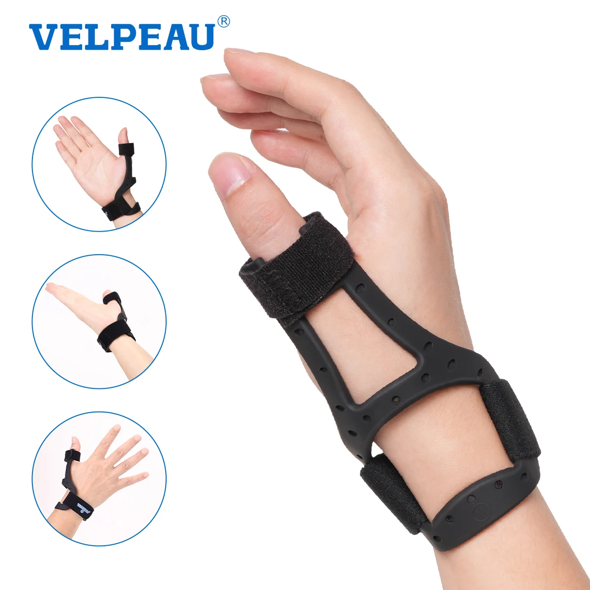 VELPEAU Silicone Thumb Brace for Tendonitis, Arthritis Pain Relif and Trigger Finger Waterproof Thumb Splint Fits Both Hands
VELPEAU Silicone Thumb Brace for Tendonitis, Arthritis Pain Relif and Trigger Finger Waterproof Thumb Splint Fits Both Hands