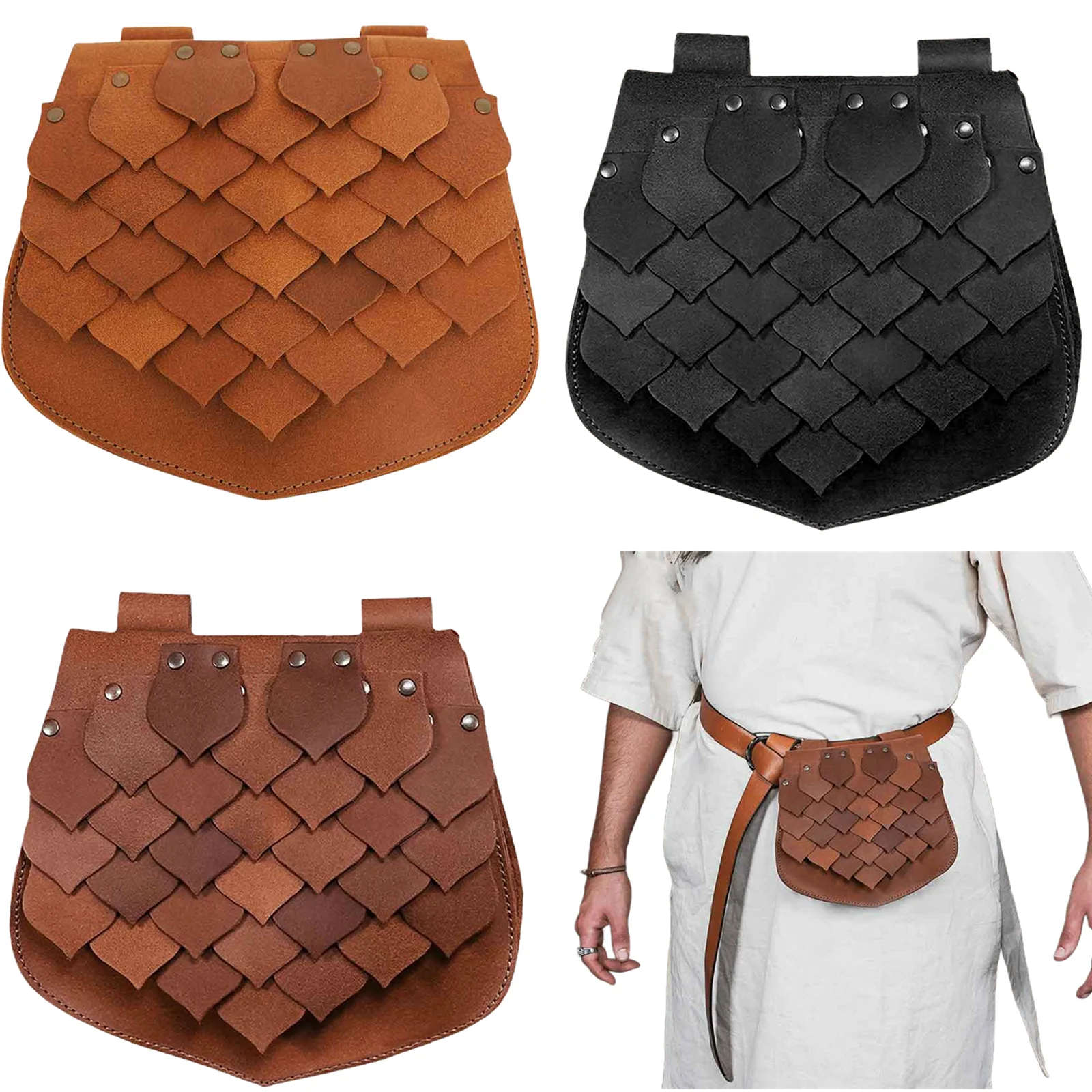 Viking Medieval Renaissance Cosplay Wallet Fish Scale Waist Bag Unisex Storage Ring Belt Pouch Prop Accessories Halloween
Viking Medieval Renaissance Cosplay Wallet Fish Scale Waist Bag Unisex Storage Ring Belt Pouch Prop Accessories Halloween