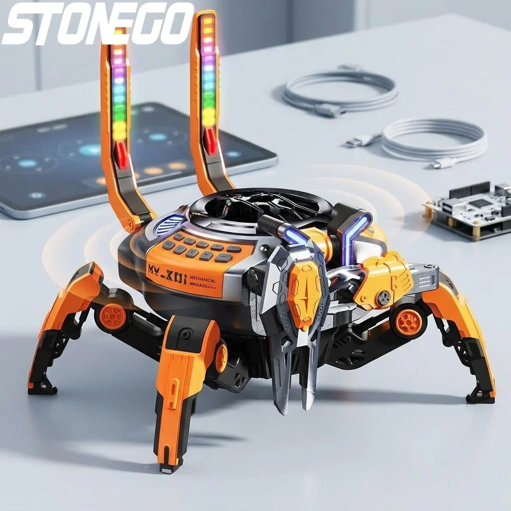 Bluetooth 50 Portable Mechanical Crab Speaker 10W Stereo Deep Bass Multicolor LED TWS 8H Playtime for Home Outdoor Party
Bluetooth 50 Portable Mechanical Crab Speaker 10W Stereo Deep Bass Multicolor LED TWS 8H Playtime for Home Outdoor Party
