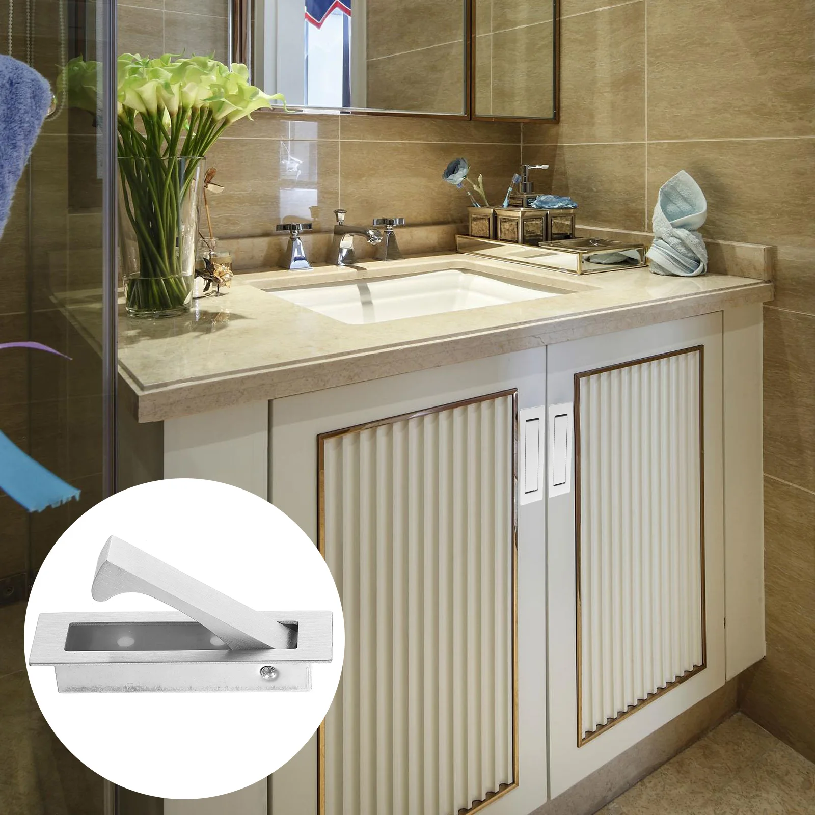 Stainless Steel Hidden Handles for Cabinet Door Pulls Recessed Pocket niture Grips Drawer Cupboard Hardware
Stainless Steel Hidden Handles for Cabinet Door Pulls Recessed Pocket niture Grips Drawer Cupboard Hardware