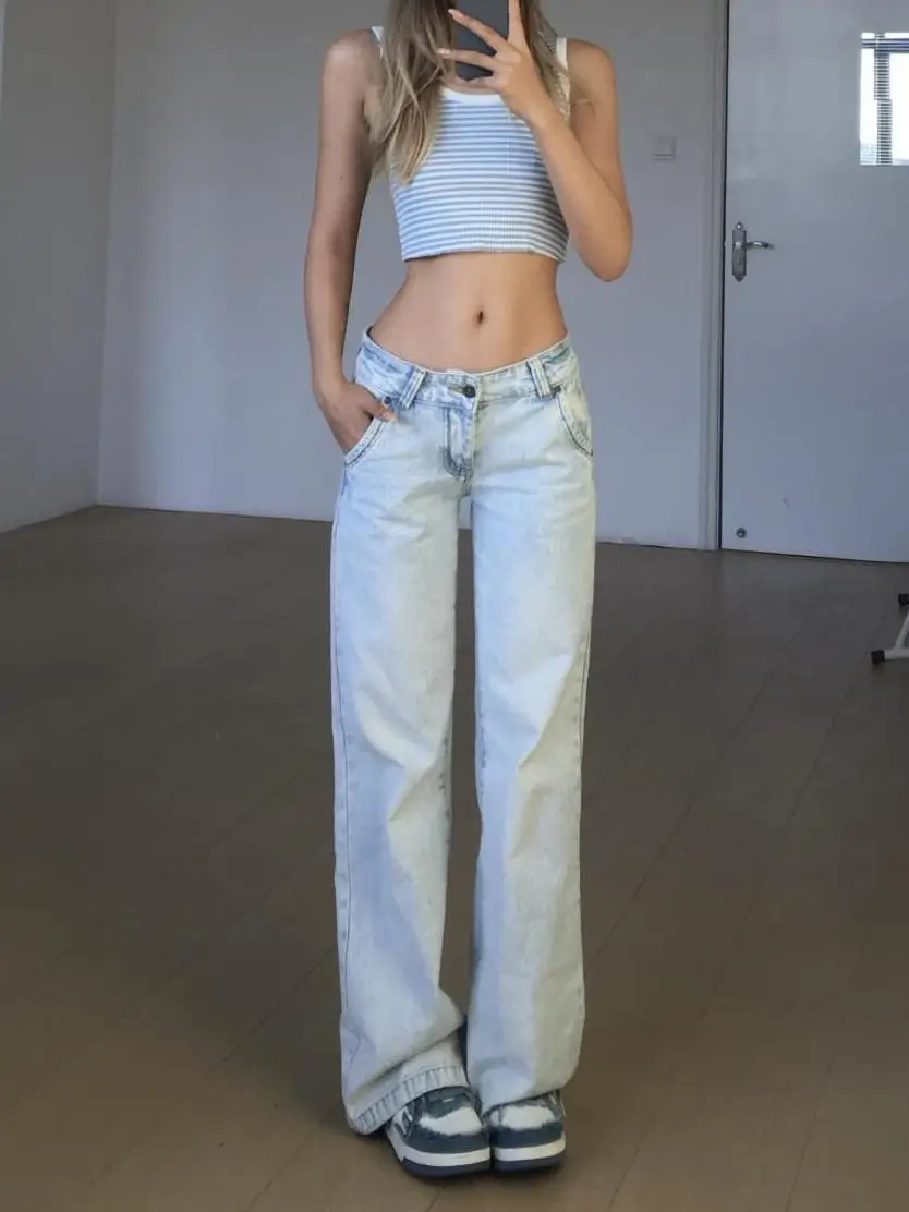 2026 summer Autumn Women's Denim Pants Y2K Streetwear Low Rise Jeans Vintage Grunge Harajuku Cowboy Tide Gyaru Bootcut Jeans
2026 summer Autumn Women's Denim Pants Y2K Streetwear Low Rise Jeans Vintage Grunge Harajuku Cowboy Tide Gyaru Bootcut Jeans