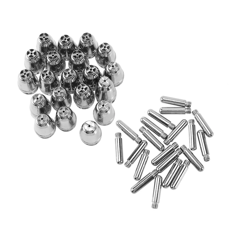 40Pcs AG60 Plasma Cutting Torch Consumable SG55 Plasma Cutter Kit 60A AG-60 Plasma Torch Tip Electrode Nozzle
40Pcs AG60 Plasma Cutting Torch Consumable SG55 Plasma Cutter Kit 60A AG-60 Plasma Torch Tip Electrode Nozzle