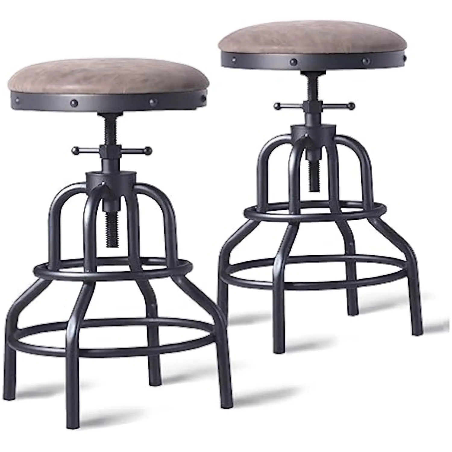Industrial Vintage Bar Stool, Kitchen Counter Height Adjustable Pipe Stool, Cast Iron, Swivel, Metal, 27 Inch, Fully Welded Se
Industrial Vintage Bar Stool, Kitchen Counter Height Adjustable Pipe Stool, Cast Iron, Swivel, Metal, 27 Inch, Fully Welded Se