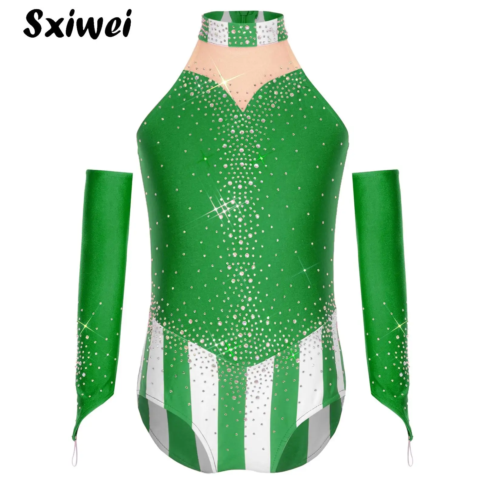 Kids Girls Circus Leotard Mock Neck Sleeveless Candy Cane Christmas Dance Costume Ballet Gymnastics Santa Sweetie Dance Outfits
Kids Girls Circus Leotard Mock Neck Sleeveless Candy Cane Christmas Dance Costume Ballet Gymnastics Santa Sweetie Dance Outfits