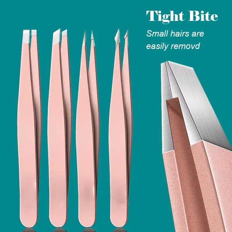 Precision Stainless Steel Tweezers For Eyebrow Hair Facial Hair Removal, Splinter, Blackhead Slant Tip Angle Tip Pointed Tip
Precision Stainless Steel Tweezers For Eyebrow Hair Facial Hair Removal, Splinter, Blackhead Slant Tip Angle Tip Pointed Tip