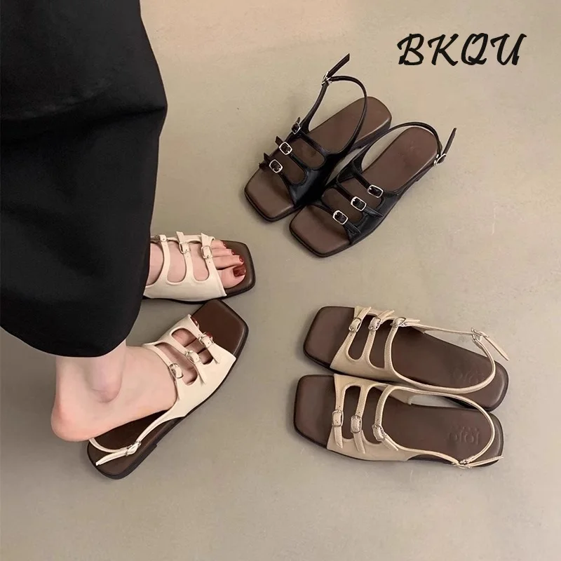 BKQU Women's Fashion Sandals Summer 2024 New Korean Trend Retro French Fairy Wind Beach Beach Travel Soft Flat Roman Shoes
BKQU Women's Fashion Sandals Summer 2024 New Korean Trend Retro French Fairy Wind Beach Beach Travel Soft Flat Roman Shoes