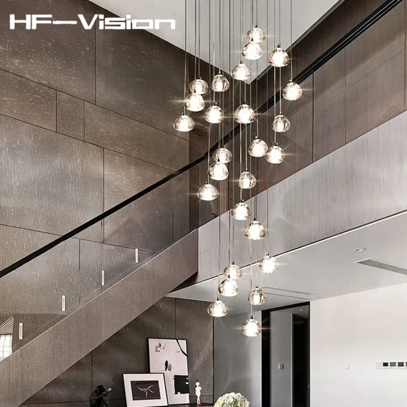 Modern High-end crystal Ball chandeliers indoor lighting Ceiling lamp hanging lights,Lustre Suspension Luminaire Lampen for stai
Modern High-end crystal Ball chandeliers indoor lighting Ceiling lamp hanging lights,Lustre Suspension Luminaire Lampen for stai