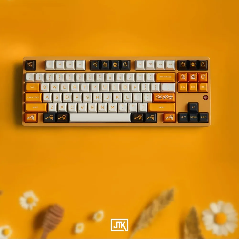 JTK Bee Keeping Keycap Set ABS Double - Shot Custom Yellow Glossy Keyboard Cap HSA Profile Gaming KeyCap for Mechanical Keyboard
JTK Bee Keeping Keycap Set ABS Double - Shot Custom Yellow Glossy Keyboard Cap HSA Profile Gaming KeyCap for Mechanical Keyboard