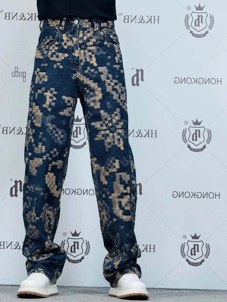Мужские джинсы свободного кроя в американском стиле, осенние, модные, прямые, с мозаичной вышивкой, легкие, класса люкс, длинные брюки
Мужские джинсы свободного кроя в американском стиле, осенние, модные, прямые, с мозаичной вышивкой, легкие, класса люкс, длинные брюки