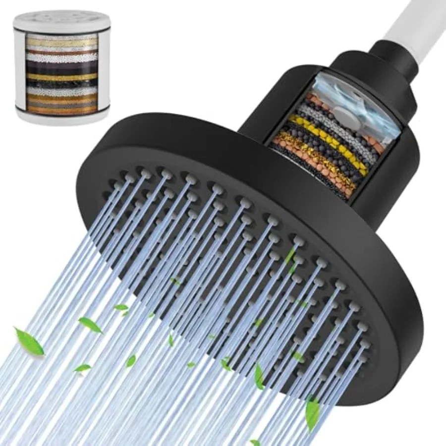High Output Shower Filter Filtered Shower Head Shower Water Softener with Hard Water Improves The Condition of Your Skin and Ha
High Output Shower Filter Filtered Shower Head Shower Water Softener with Hard Water Improves The Condition of Your Skin and Ha