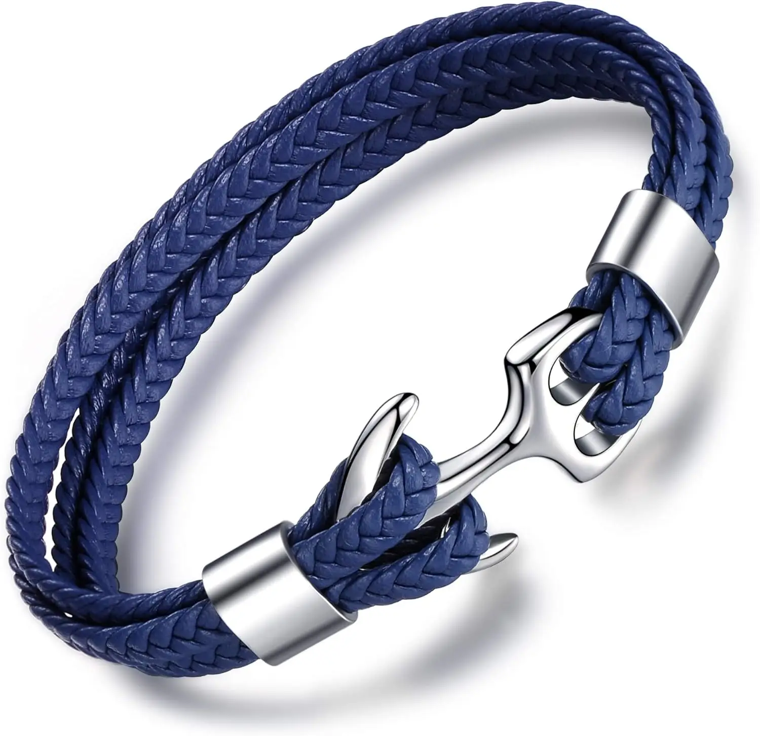 Men's Handmade Leather Bracelet Multilayer Vintage Anchor Bracelet Cuff Wrap Rope Wristband 20.5cm
Men's Handmade Leather Bracelet Multilayer Vintage Anchor Bracelet Cuff Wrap Rope Wristband 20.5cm