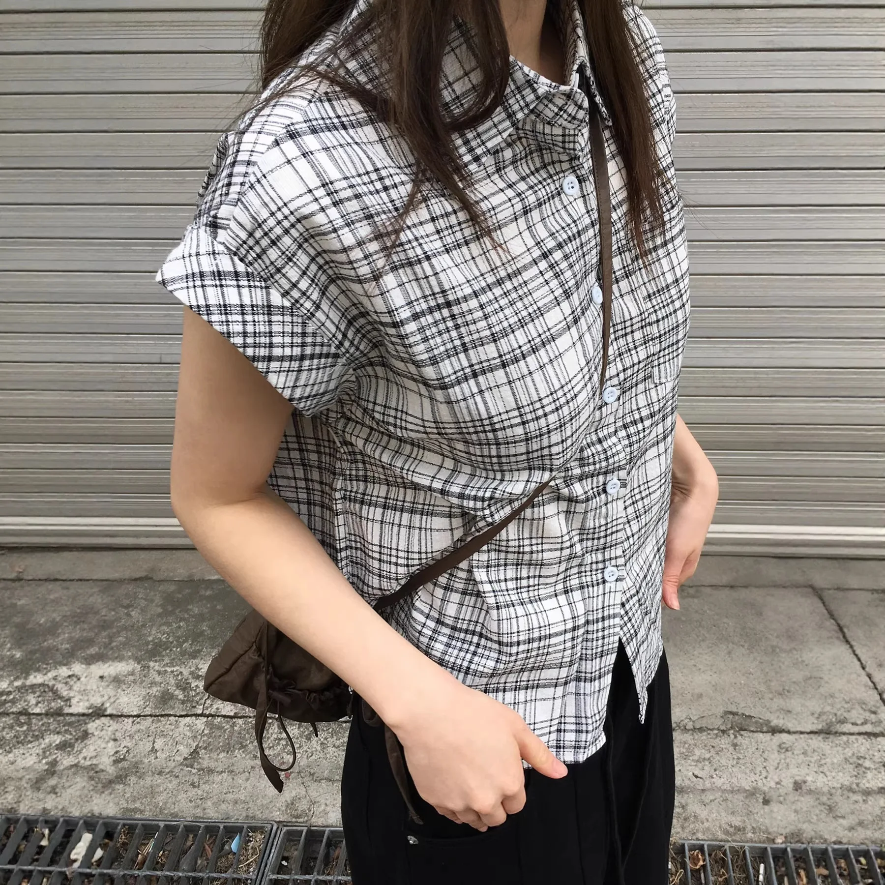 Retro Vintage Shirt Basic Vertical Stripes Color Block Button Short Sleeve Top Commute Style Women's Fashion Summer 2025
Retro Vintage Shirt Basic Vertical Stripes Color Block Button Short Sleeve Top Commute Style Women's Fashion Summer 2025