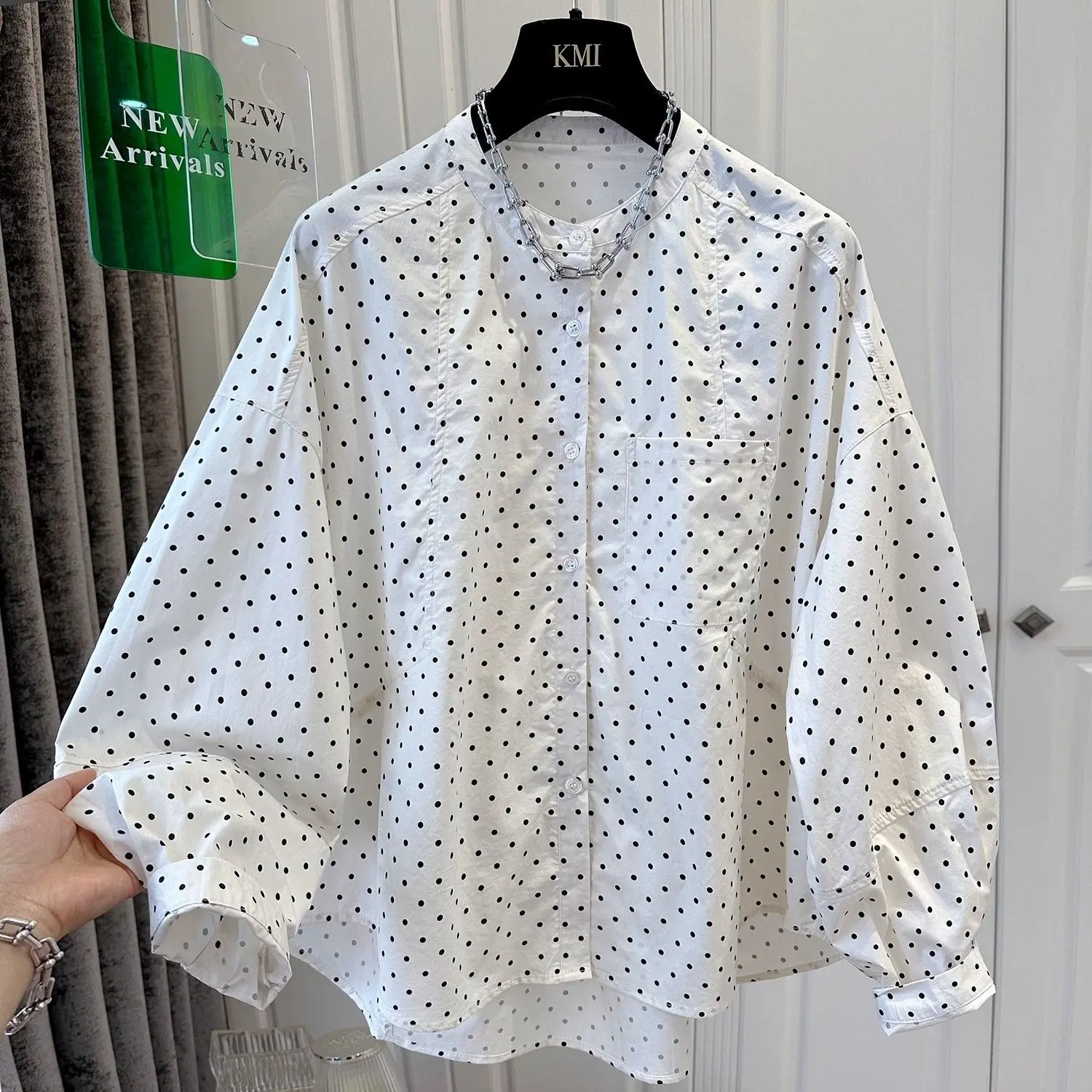 Cotton Round Neck Long Sleeved Loose Fitting Shirt For Women's Spring New Fashion Casual Shirt
Cotton Round Neck Long Sleeved Loose Fitting Shirt For Women's Spring New Fashion Casual Shirt