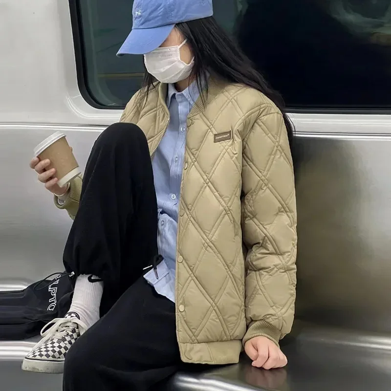 Pop Pop 2025 New Winter Cotton Coat Design Sense: A Small Group Cotton Coat Diamond Checker Baseball Cotton Coat, Oversize Women
Pop Pop 2025 New Winter Cotton Coat Design Sense: A Small Group Cotton Coat Diamond Checker Baseball Cotton Coat, Oversize Women