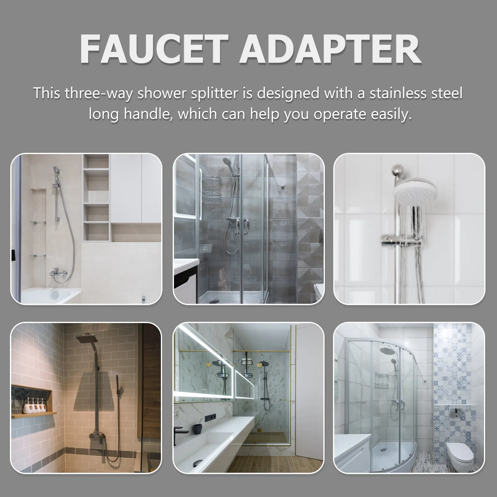 2pcs Zinc Alloy Shower Diverter Valve Faucet Attachment Tap Water Splitter Bathroom Supplies Sprinkler Diverter Rotating Joint
2pcs Zinc Alloy Shower Diverter Valve Faucet Attachment Tap Water Splitter Bathroom Supplies Sprinkler Diverter Rotating Joint