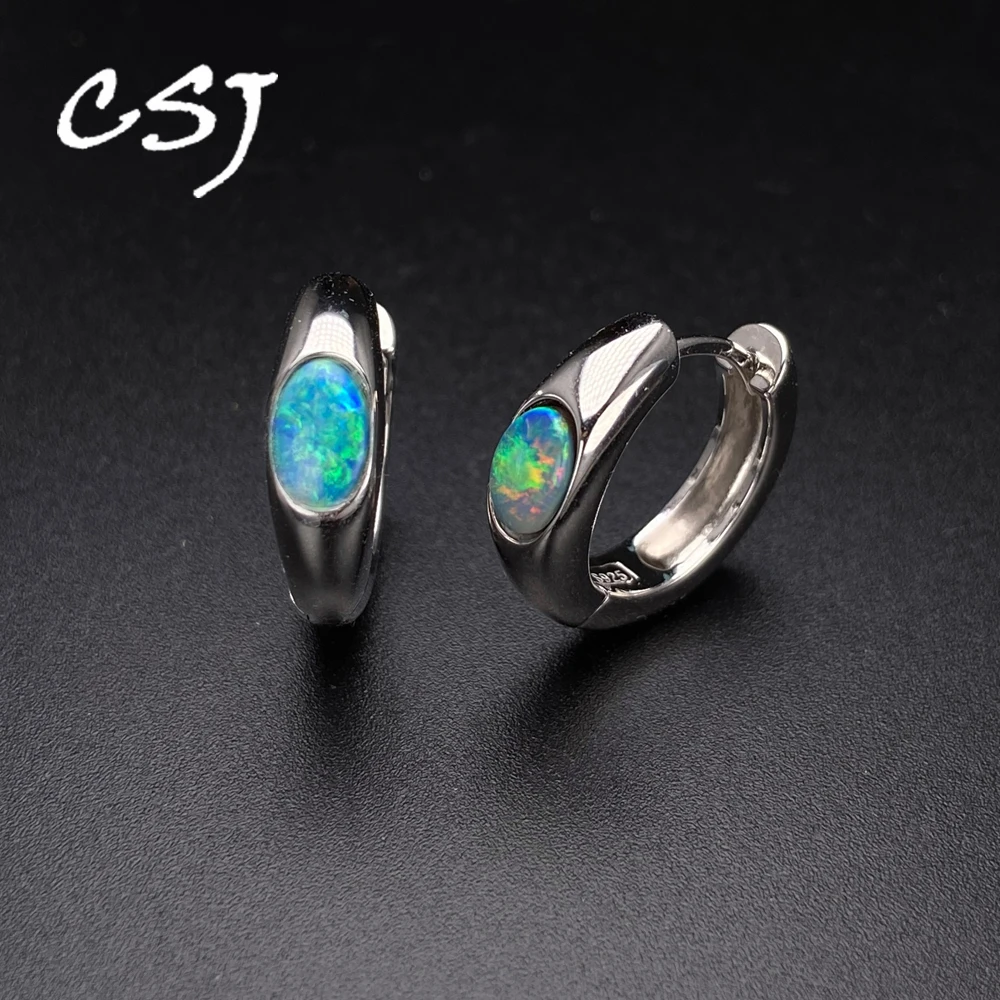 Real Natural Australia Opal Earrings 925 Silver Gemstone Ov4*6mm Jewelry for Women Lady Wedding Engagment Party Gift
Real Natural Australia Opal Earrings 925 Silver Gemstone Ov4*6mm Jewelry for Women Lady Wedding Engagment Party Gift