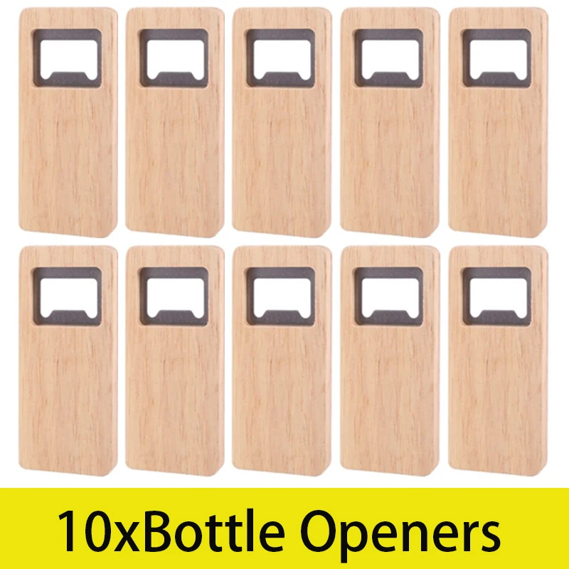 10Pcs Wood Beer Bottle Opener Wooden Handle Corkscrew Stainless Steel Openers Bar Kitchen Accessories Party Gift
10Pcs Wood Beer Bottle Opener Wooden Handle Corkscrew Stainless Steel Openers Bar Kitchen Accessories Party Gift
