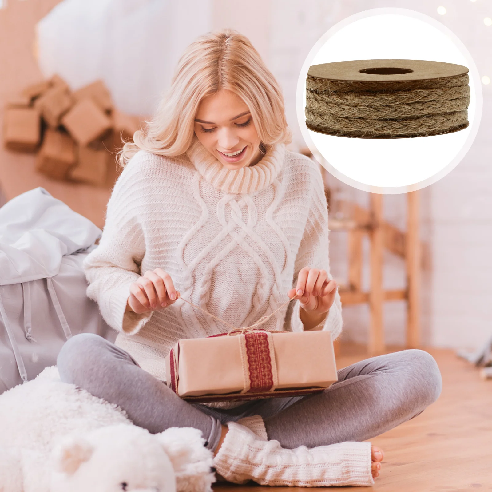 1 Roll Hemp Braided Creative Ribbon Contrast Color Decorative Ribbon Band for Wedding DIY Gift Wrap Hair Bow Craft
1 Roll Hemp Braided Creative Ribbon Contrast Color Decorative Ribbon Band for Wedding DIY Gift Wrap Hair Bow Craft