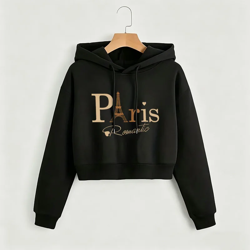 Fashion Paris Letter Print Women Cropped Sweatshirt Crop Top Hoodie Y2k Sweatshirts Gothic Casual Style Clothes
Fashion Paris Letter Print Women Cropped Sweatshirt Crop Top Hoodie Y2k Sweatshirts Gothic Casual Style Clothes