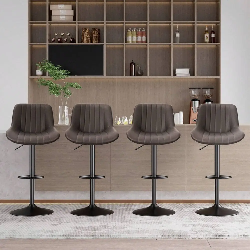 Bar Stools Set Of 4, Adjustable Modern Swivel Bar Stools With Backs, Counter Height Performance Fabric Island Chairs For Home Ki
Bar Stools Set Of 4, Adjustable Modern Swivel Bar Stools With Backs, Counter Height Performance Fabric Island Chairs For Home Ki